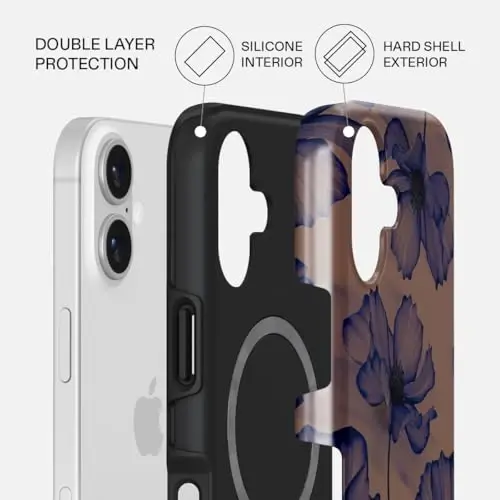 BURGA Phone Case for iPhone 17 - Cute, Trendy, Aesthetic, Pattern Phone Cover, Hard Shell Protection - fits Apple iPhone 17 Case for Women and Men - 2
