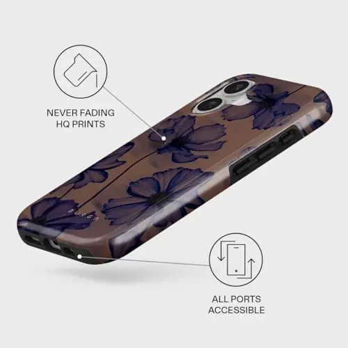 BURGA Phone Case for iPhone 17 - Cute, Trendy, Aesthetic, Pattern Phone Cover, Hard Shell Protection - fits Apple iPhone 17 Case for Women and Men - 3