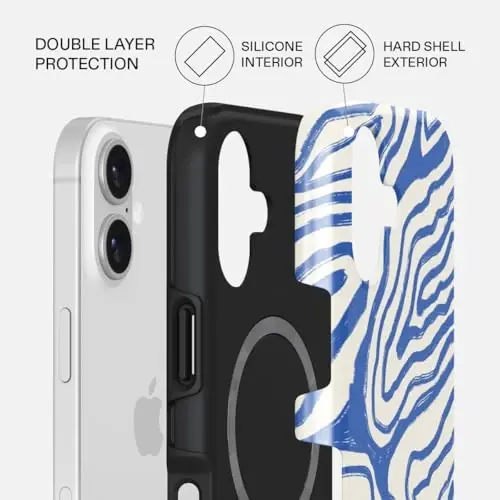 BURGA Phone Case for iPhone 17 - Cute, Trendy, Aesthetic, Pattern Phone Cover, Hard Shell Protection - fits Apple iPhone 17 Case for Women and Men - BURGA (1)