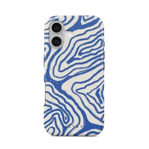 BURGA Unisex Phone Case for iPhone 17 – Dual-Layer Hybrid Design with Shock-Absorbing TPU & Durable Exterior, Scratch-Resistant Finish and Raised Bezel Edge for Screen Protection & Daily Use 