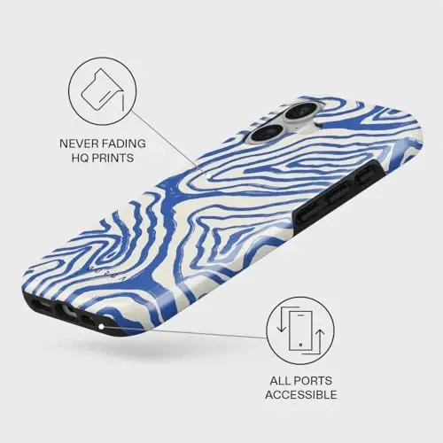 BURGA Phone Case for iPhone 17 - Cute, Trendy, Aesthetic, Pattern Phone Cover, Hard Shell Protection - fits Apple iPhone 17 Case for Women and Men - 3