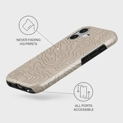 BURGA Phone Case for iPhone 17 - Cute, Trendy, Aesthetic, Pattern Phone Cover, Hard Shell Protection - fits Apple iPhone 17 Case for Women and Men - 3