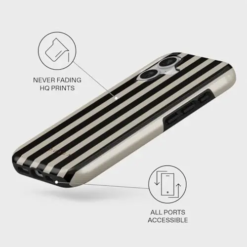 BURGA Phone Case for iPhone 17 - Cute, Trendy, Aesthetic, Pattern Phone Cover, Hard Shell Protection - fits Apple iPhone 17 Case for Women and Men - 3