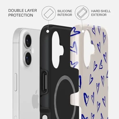 BURGA Phone Case for iPhone 17 - Cute, Trendy, Aesthetic, Pattern Phone Cover, Hard Shell Protection - fits Apple iPhone 17 Case for Women and Men - BURGA (1)