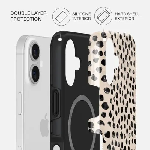 BURGA Phone Case for iPhone 17 - Cute, Trendy, Aesthetic, Pattern Phone Cover, Hard Shell Protection - fits Apple iPhone 17 Case for Women and Men - 2
