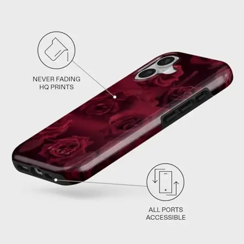 BURGA Phone Case for iPhone 17 - Cute, Trendy, Aesthetic, Pattern Phone Cover, Hard Shell Protection - fits Apple iPhone 17 Case for Women and Men - 3