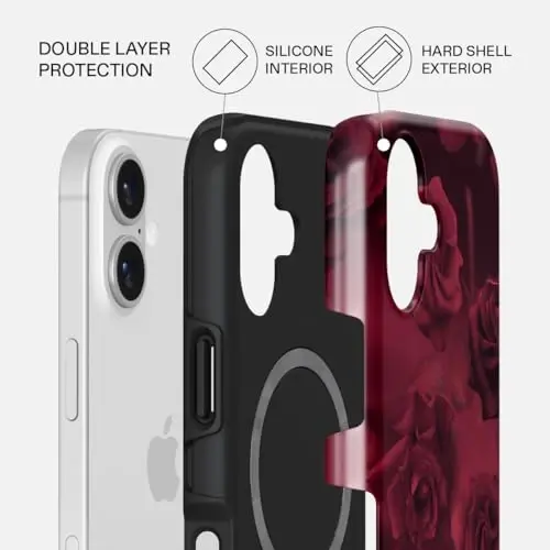 BURGA Unisex Phone Case for iPhone 17 – Dual-Layer Hybrid Design with Shock-Absorbing TPU & Durable Exterior, Scratch-Resistant Finish and Raised Bezel Edge for Screen Protection & Daily Use - 2