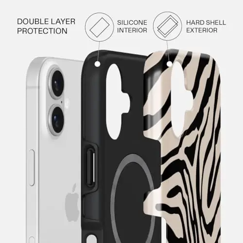 BURGA Phone Case for iPhone 17 - Cute, Trendy, Aesthetic, Pattern Phone Cover, Hard Shell Protection - fits Apple iPhone 17 Case for Women and Men - BURGA (1)