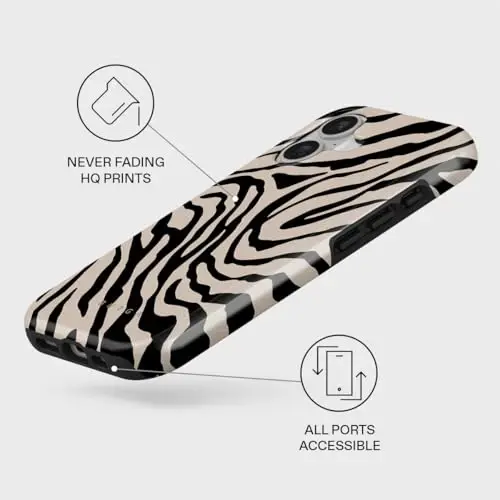 BURGA Phone Case for iPhone 17 - Cute, Trendy, Aesthetic, Pattern Phone Cover, Hard Shell Protection - fits Apple iPhone 17 Case for Women and Men - 3