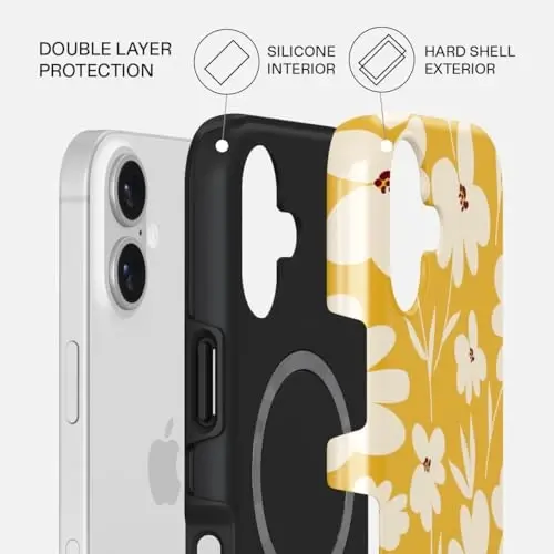 BURGA Phone Case for iPhone 17 - Cute, Trendy, Aesthetic, Pattern Phone Cover, Hard Shell Protection - fits Apple iPhone 17 Case for Women and Men - 2