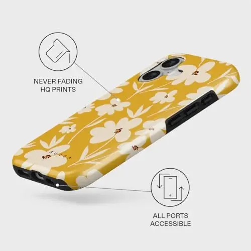 BURGA Phone Case for iPhone 17 - Cute, Trendy, Aesthetic, Pattern Phone Cover, Hard Shell Protection - fits Apple iPhone 17 Case for Women and Men - 3