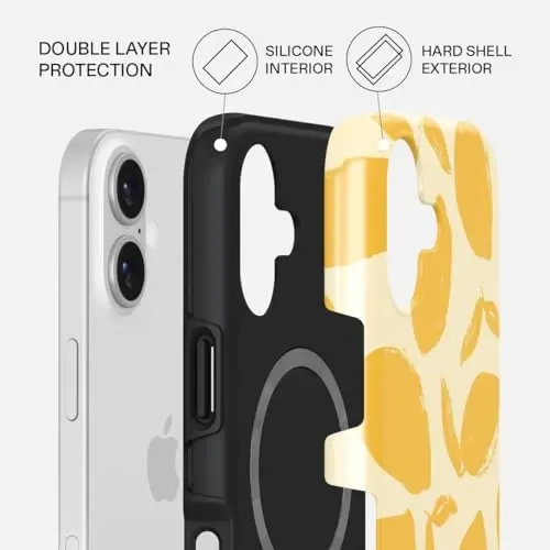 BURGA Phone Case for iPhone 17 - Cute, Trendy, Aesthetic, Pattern Phone Cover, Hard Shell Protection - fits Apple iPhone 17 Case for Women and Men - 2