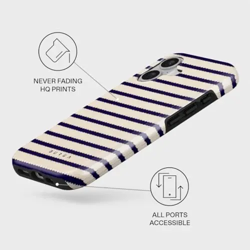 BURGA Phone Case for iPhone 17 - Cute, Trendy, Aesthetic, Pattern Phone Cover, Hard Shell Protection - fits Apple iPhone 17 Case for Women and Men - 3