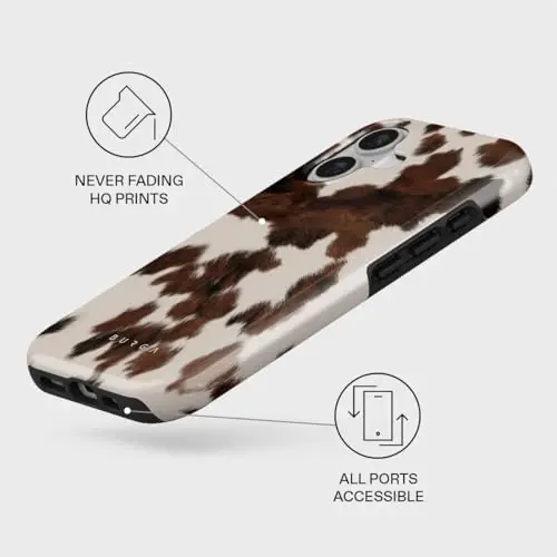 BURGA Phone Case for iPhone 17 - Cute, Trendy, Aesthetic, Pattern Phone Cover, Hard Shell Protection - fits Apple iPhone 17 Case for Women and Men - 3