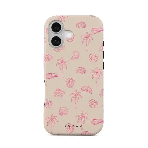 BURGA Phone Case for iPhone 17 - Cute, Trendy, Aesthetic, Pattern Phone Cover, Hard Shell Protection - fits Apple iPhone 17 Case for Women and Men - BURGA