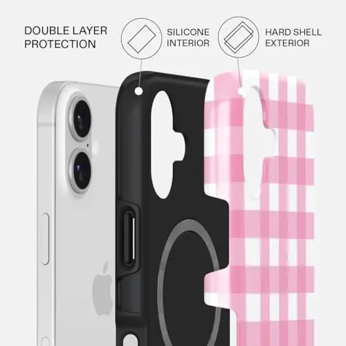 BURGA Phone Case for iPhone 17 - Cute, Trendy, Aesthetic, Pattern Phone Cover, Hard Shell Protection - fits Apple iPhone 17 Case for Women and Men - 2