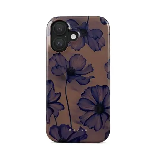 BURGA Unisex Чехол для телефона для iPhone 16 – Двухслойный гибридный дизайн с амортизирующим ТПУ и прочным внешним покрытием, устойчивой к царапинам отделкой и приподнятыми краями для защиты экрана и повседневного использования - 1