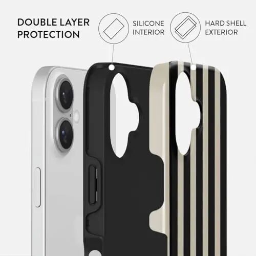 BURGA Unisex Phone Case for iPhone 16 – Dual-Layer Hybrid Design with Shock-Absorbing TPU & Durable Exterior, Scratch-Resistant Finish and Raised Bezel Edge for Screen Protection & Daily Use - 2