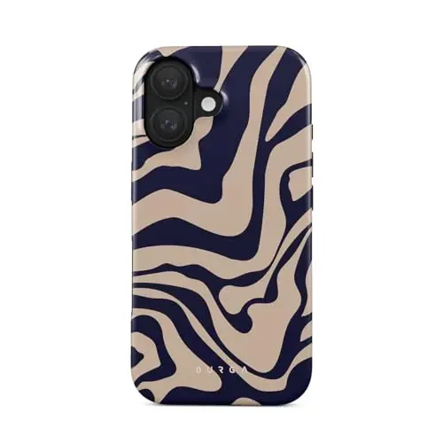 BURGA Unisex iPhone 16 Telefon Kılıfı – Darbe Emici TPU ve Dayanıklı Dış Yüzeye Sahip Çift Katmanlı Hibrit Tasarım, Çizilmeye Dayanıklı Kaplama ve Ekran Koruması ile Günlük Kullanım için Yükseltilmiş Çerçeve Kenarı 