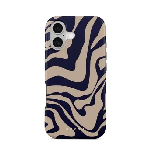 BURGA Unisex Phone Case for iPhone 17 – Dual-Layer Hybrid Design with Shock-Absorbing TPU & Durable Exterior, Scratch-Resistant Finish and Raised Bezel Edge for Screen Protection & Daily Use 