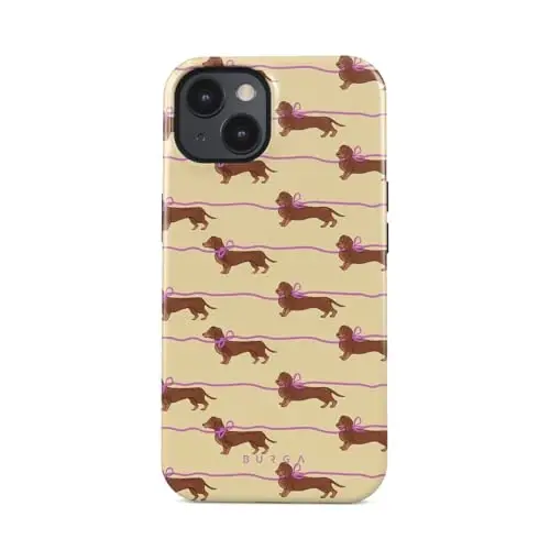 BURGA Unisex Phone Case for iPhone 15 – Ikki qatlamli gibrid dizayn, zarbani yutuvchi TPU va mustahkam tashqi qoplama, tirnalishga chidamli va ekran himoyasi hamda kundalik foydalanish uchun qavariq hoshiyali chekka - 1