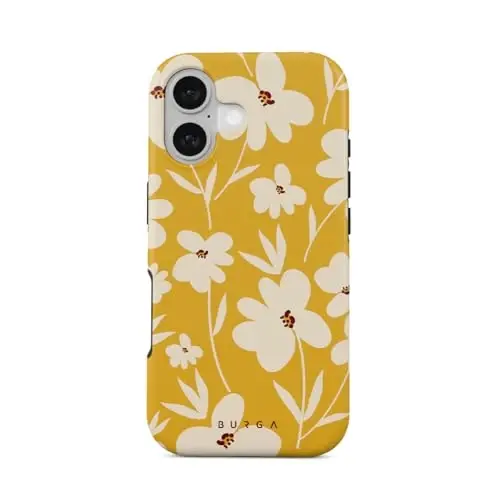 BURGA Unisex Phone Case for iPhone 17 – Dual-Layer Hybrid Design with Shock-Absorbing TPU & Durable Exterior, Scratch-Resistant Finish and Raised Bezel Edge for Screen Protection & Daily Use - 1