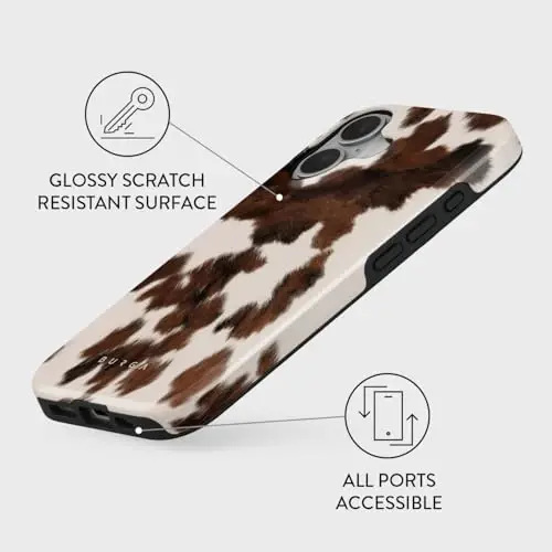 BURGA Unisex Telefon Ğilofı iPhone 16 – Zarba Yutuvchi TPU va Bardoshli Tashqi Ko'rinishga ega Ikki Qatlamli Gibrid Dizayn, Tirnalishga Chidamli Qoplama va Ekran Himoyasi va Kundalik Foydalanish uchun Ko'tarilgan Ramka Qirrasi - 3