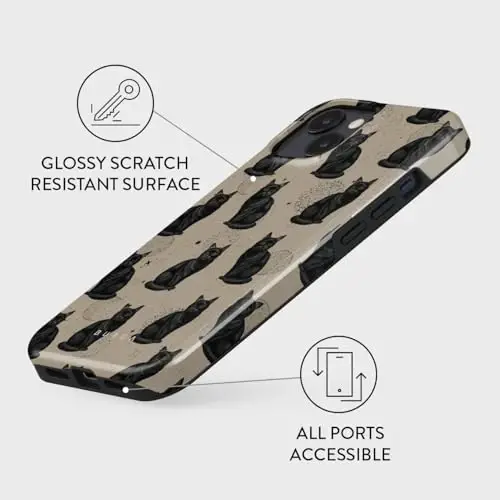 BURGA Unisex Telefon Kılıfı - iPhone 14 İçin - Darbe Emici TPU ve Dayanıklı Dış Yüzeye Sahip Çift Katmanlı Hibrit Tasarım, Çizilmeye Dayanıklı Kaplama ve Ekran Koruması ile Günlük Kullanım İçin Yükseltilmiş Çerçeve Kenarı - 3