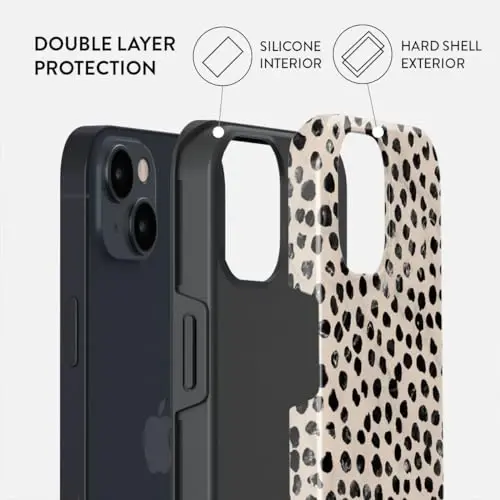 BURGA Unisex Telefon Kılıfı iPhone 15 için – Şok Emici TPU ve Dayanıklı Dış Yüzeye Sahip Çift Katmanlı Hibrit Tasarım, Çizilmeye Dayanıklı Kaplama ve Ekran Koruma ile Günlük Kullanım için Yükseltilmiş Çerçeve Kenarı - BURGA (1)