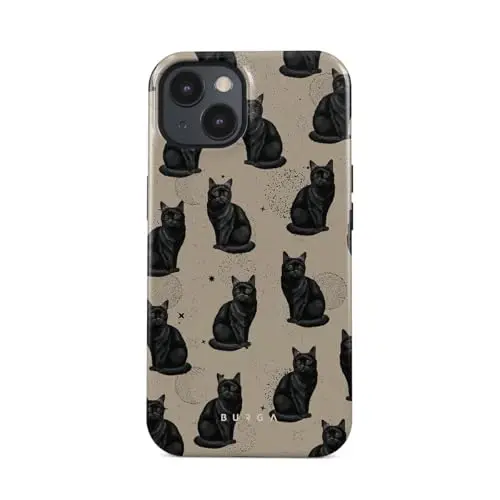 BURGA Unisex Telefon Kılıfı iPhone 15 için – Şok Emici TPU ve Dayanıklı Dış Yüzeye Sahip Çift Katmanlı Hibrit Tasarım, Çizilmeye Dayanıklı Kaplama ve Ekran Koruma ve Günlük Kullanım için Yükseltilmiş Çerçeve Kenarı 