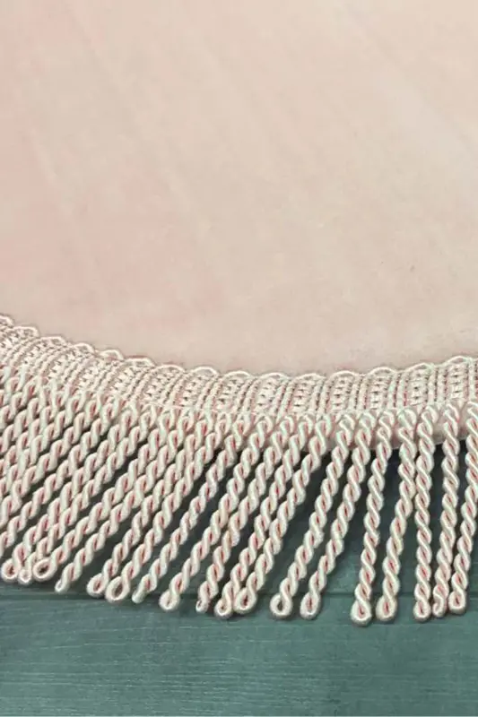 Burgʻu Keskin 3'li Pushti Hammom Gilamchasi To'plami Burgʻu Sochli Popukli Sirpanmaydigan Taglikli hojatxona Qopqog'i - Pushti - 2