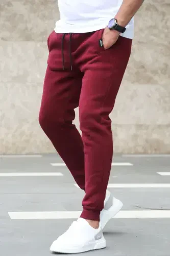 Burgundy Basic Tracksuit 4210-Burgundy - 2