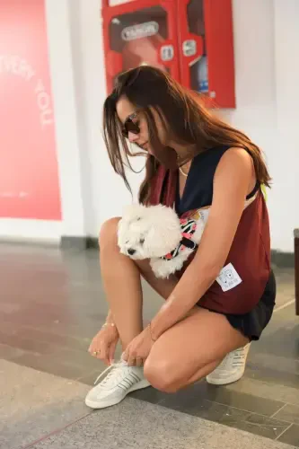 Burgundy Dog Carrier Bag (PET SLING) Baby Carrier-Burgundy - OLI AND LUI (1)