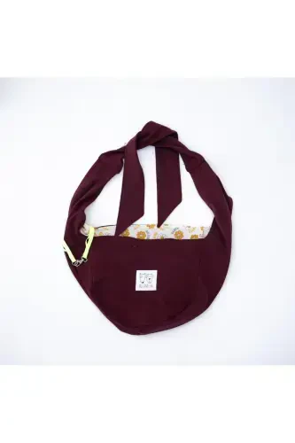Burgundy Dog Carrier Bag (PET SLING) Baby Carrier-Burgundy - 6