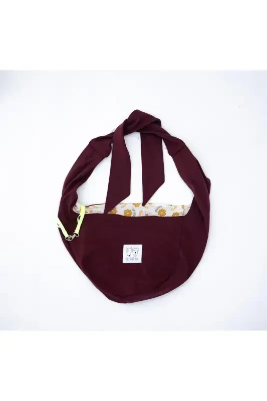 Burgundy Dog Carrier Bag (PET SLING) Baby Carrier-Burgundy - 6