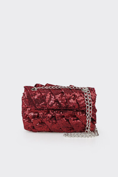 Burgundy Women's Crossbody Bag - ELLE SHOES