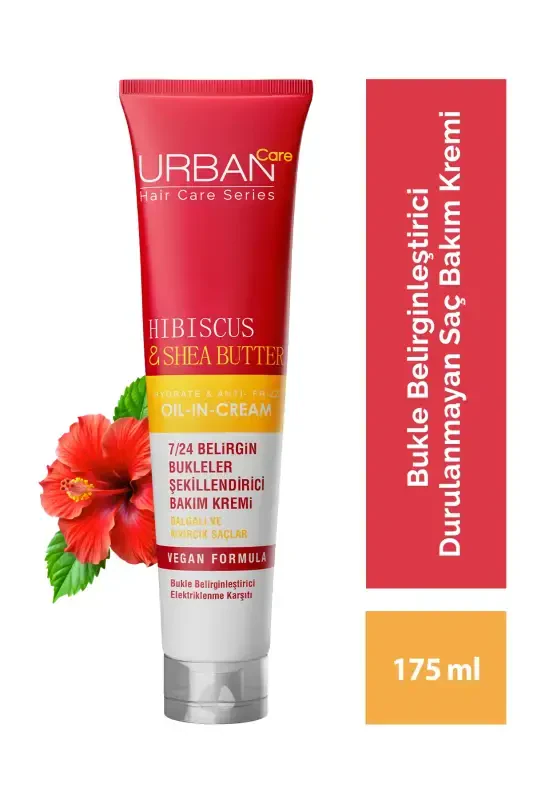 Burishgan Buklalar Hibiskus & Shea Yog'i Durulanmaydigan Parvarish Kremi 175 ml - URBAN CARE