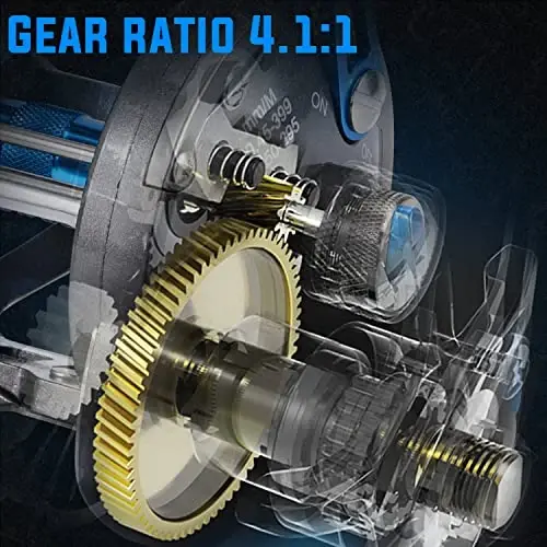 Burning Shark Trolling Reel Saltwater Level Wind Reels, Drag Reels Boat Fishing Ocean Fishing for Sea Bass Grouper Salmon - 4