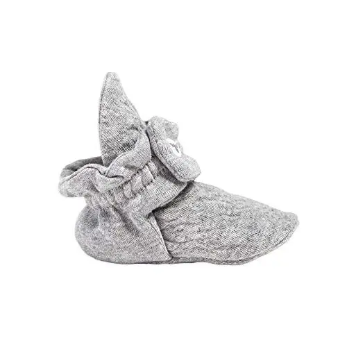 Burt's Bees Baby Baby Gender Neytral Rangi 0 dan 9 Oygacha Bolgan Oyoq Kiyimi Paypoq, Kviltli Heather Kulrang, 3 6 Unisex Chaqaloq - 2