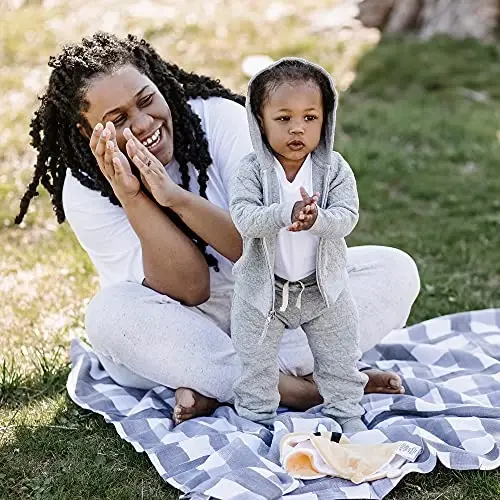 Burt's Bees Baby Baby Svetşotlar, Yengil Zip-up Kurtkalar Kapüşonlu Palto, Organik Paxta - 2