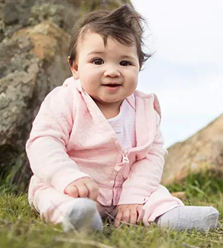 Burt's Bees Baby Baby Svetşotlar, Yengil Zip-up Kurtkalar Kapüşonlu Paltolar, Organik Paxta - 3