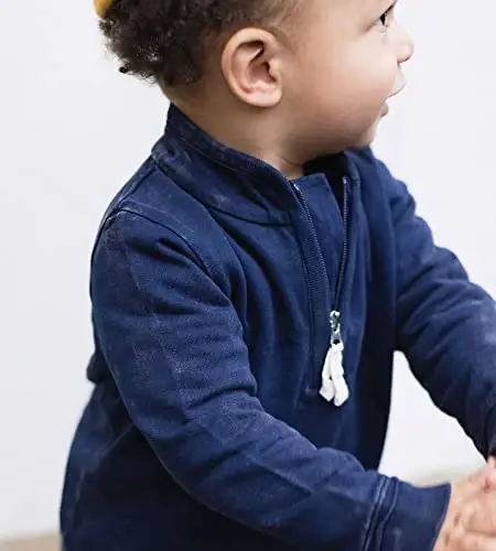 Burt's Bees Baby Baby Sviterlari, Yengil Zip-up Kurtkalar Kapüşonli Palto, Organik Paxta - 3