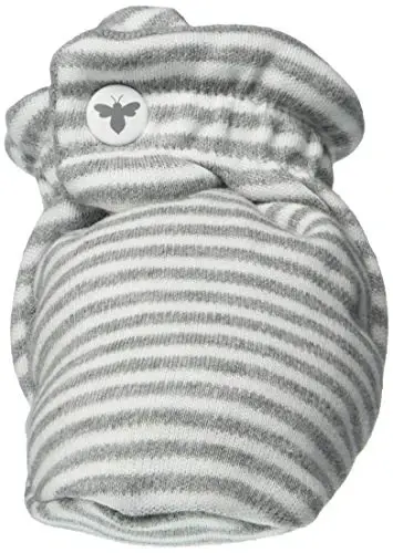 Burt's Bees Baby Unisex Booties Organic Cotton Newborn Essentials Shoes for Infants - 2