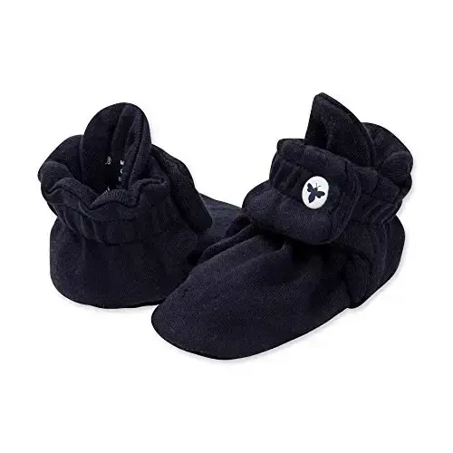 Burt's Bees Baby Unisex Booties Organic Cotton Newborn Essentials Shoes for Infants 