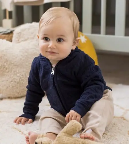 Burt's Bees Baby Unisex Jacket, Lightweight Zip-up Sweatshirt Hooded Coat or Vest, Organic Cotton - 3