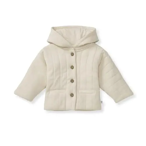 Burt's Bees Baby Unisex Kurtka, Yengil Zipsiz Svitshert Kaputli Palto yoki Jilet, Organik Paxta 
