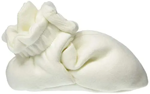 Burt's Bees Baby Unisex Booties Organic Cotton Newborn Essentials Shoes for Infants - 6