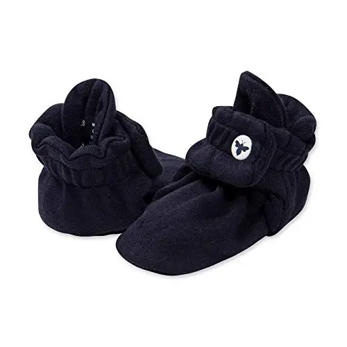 Burt's Bees Baby Unisex Booties Organic Cotton Newborn Essentials Shoes for Infants - 1