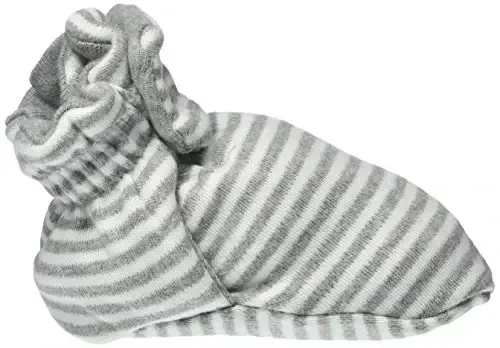 Burt's Bees Baby Unisex Booties Organic Cotton Newborn Essentials Shoes for Infants - 6