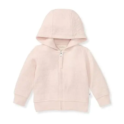 Burt's Bees Baby Unisex Jacket, Lightweight Zip-up Sweatshirt Hooded Coat or Vest, Organic Cotton 